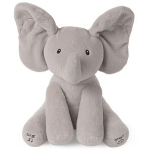 NWT Gund Flappy The Elephant Peek-a-boo Gray Plush Toy 12 In. Battery Operated